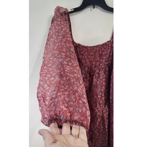 Altar'd State Dress Womens Small Janey Dress Puff Sleeves Whimsical Boho NWT - Picture 8 of 11